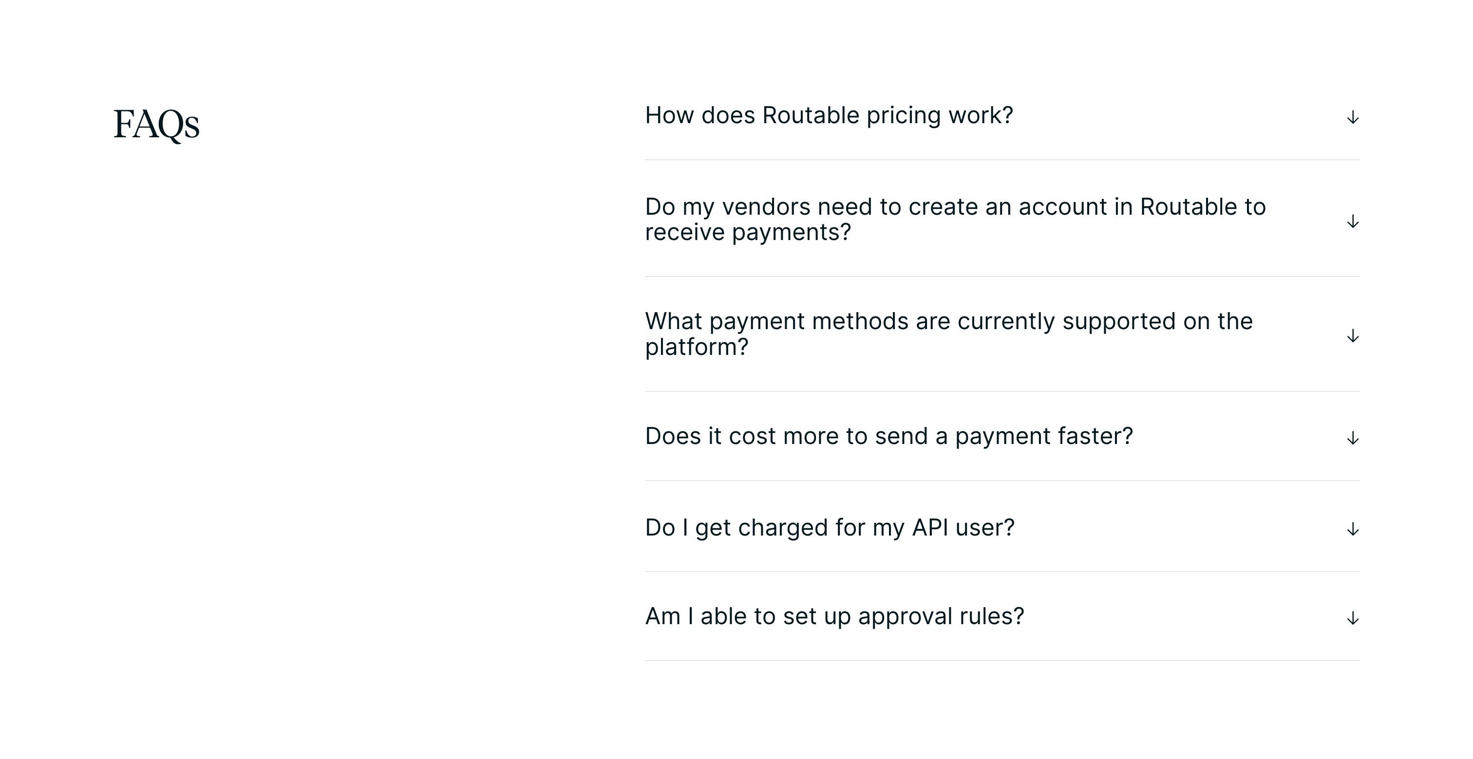 Routable — FAQs
