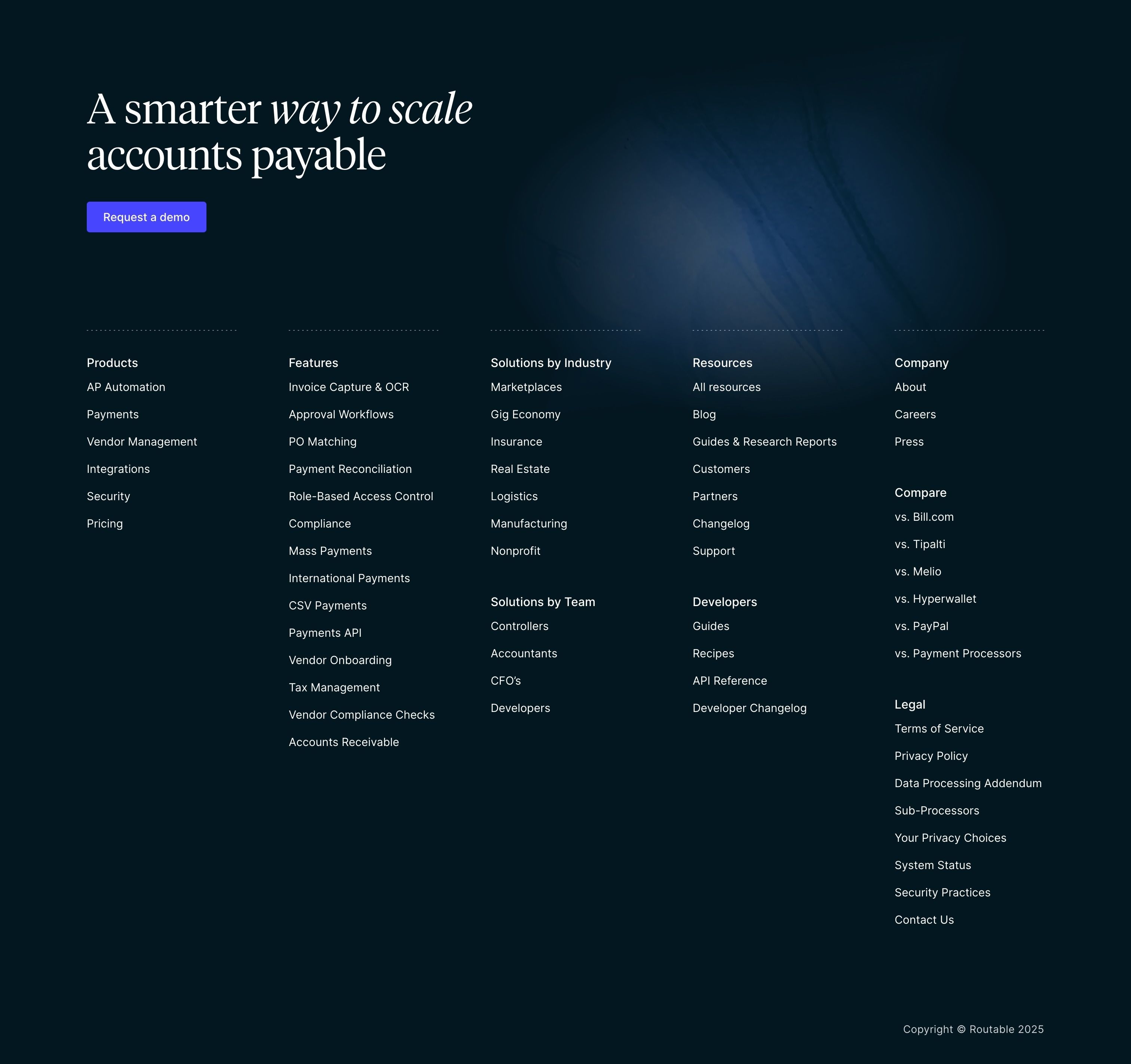 Routable — Footer
