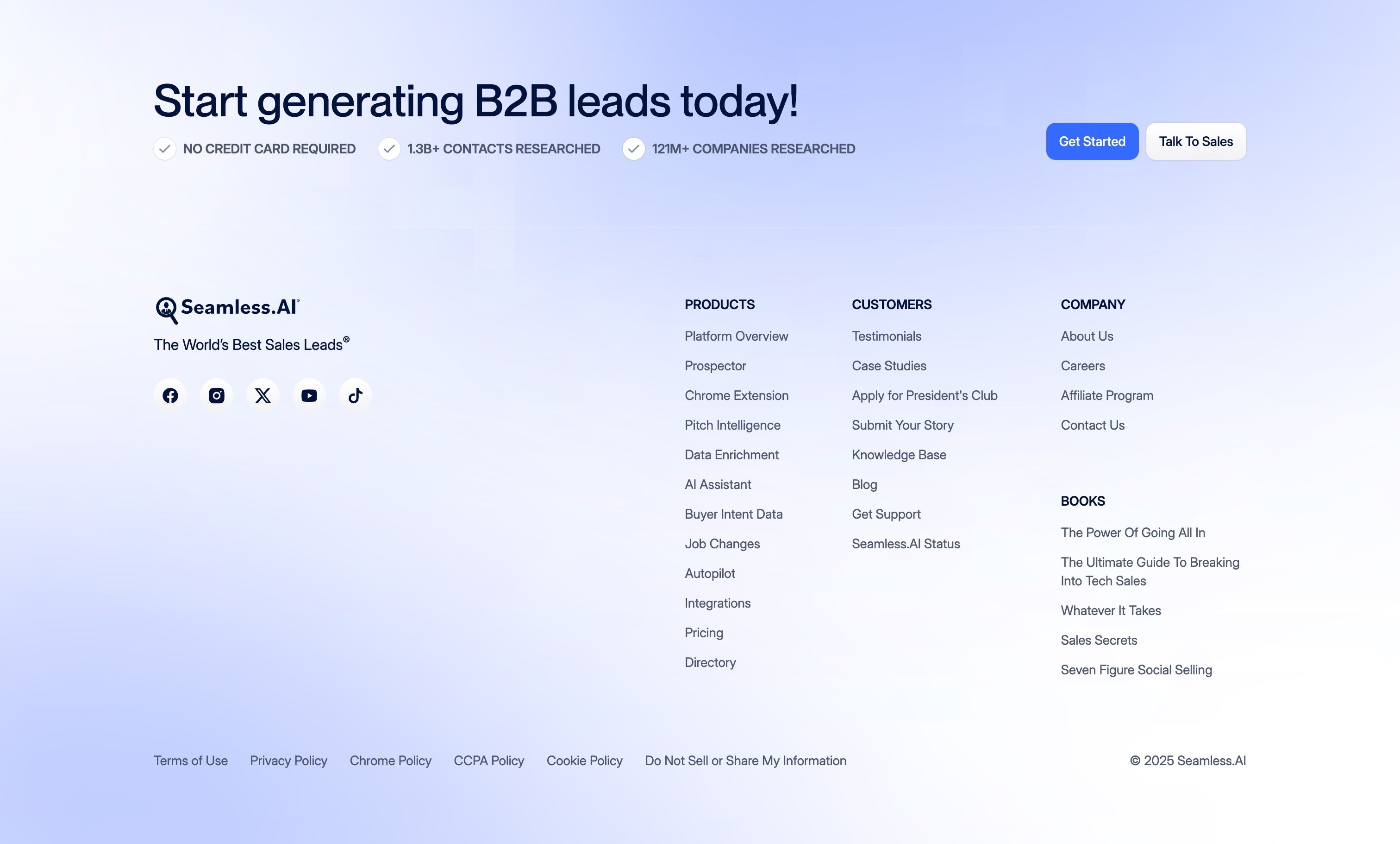 Seamless — Footer