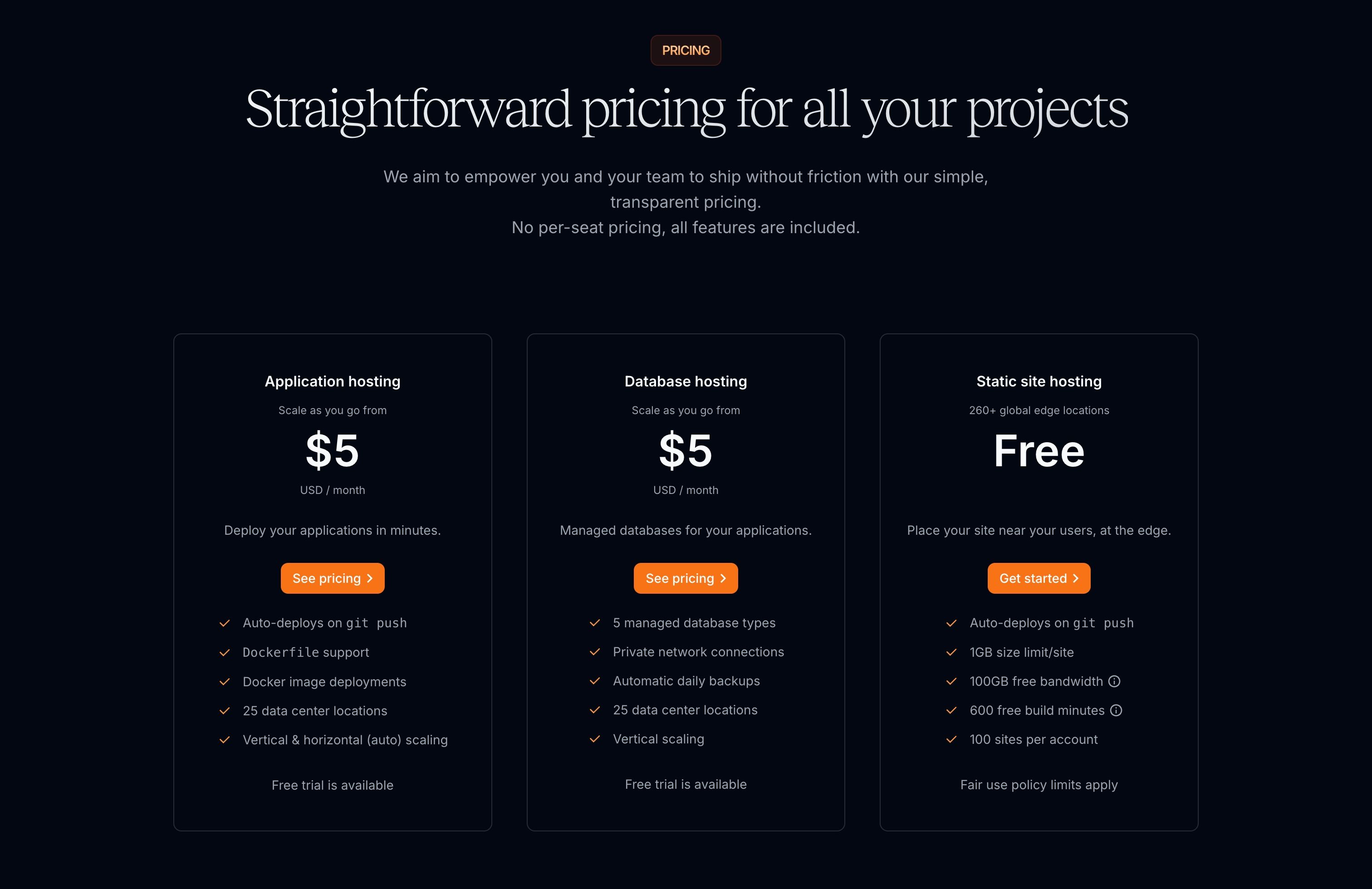 Sevalla — Pricing