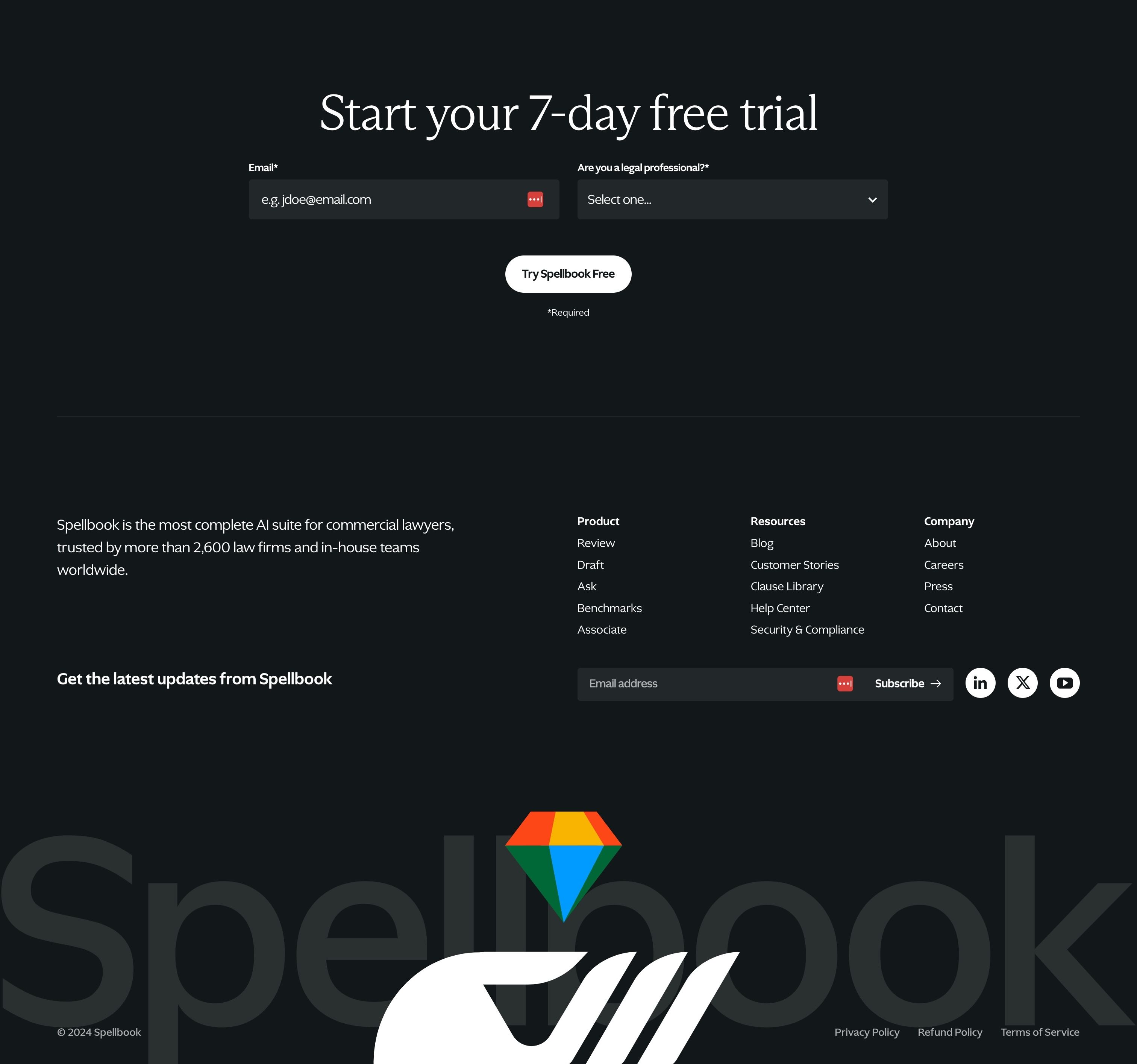 Spellbook — Footer
