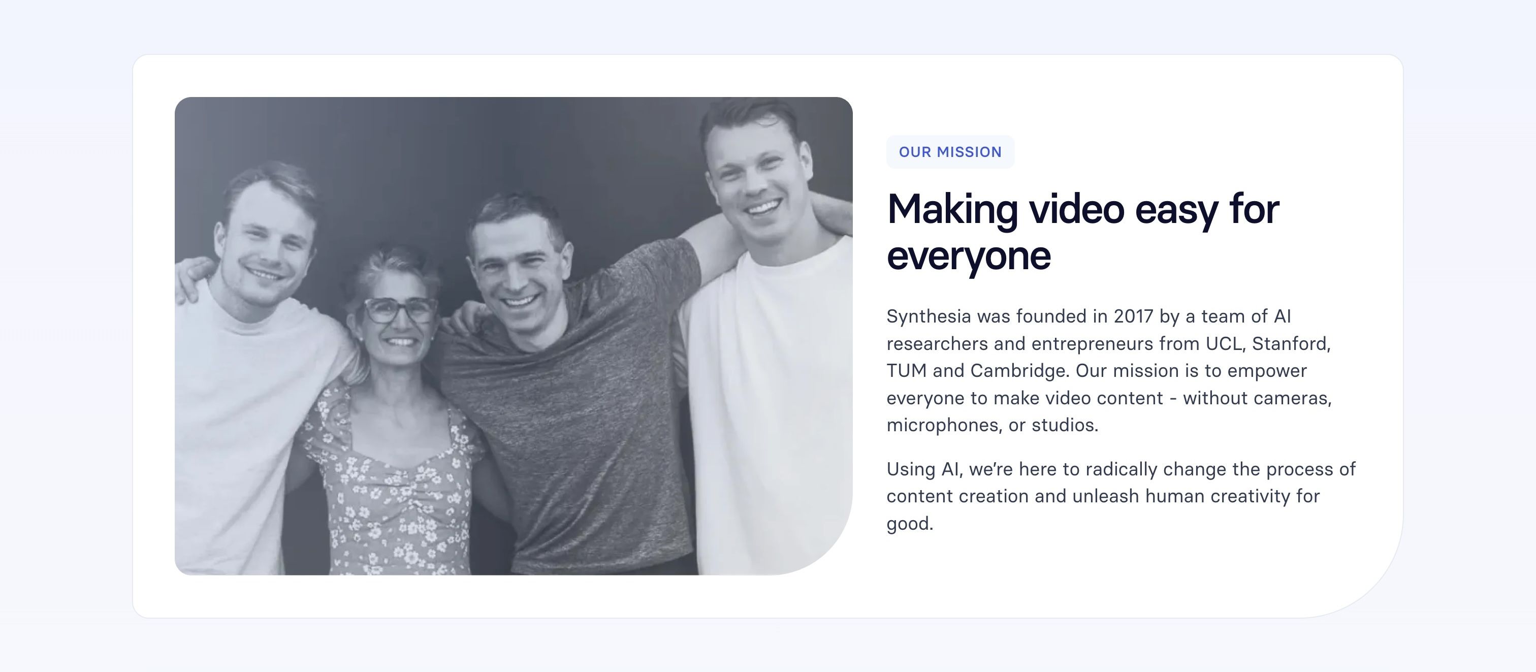 Synthesia — Mission Statement