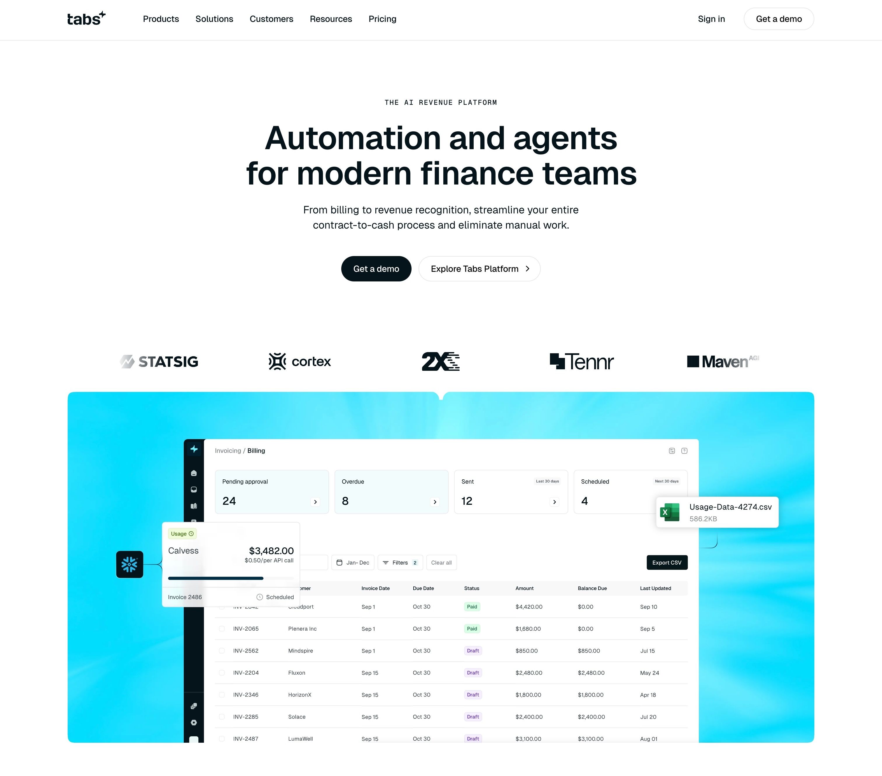 Tabs — Hero