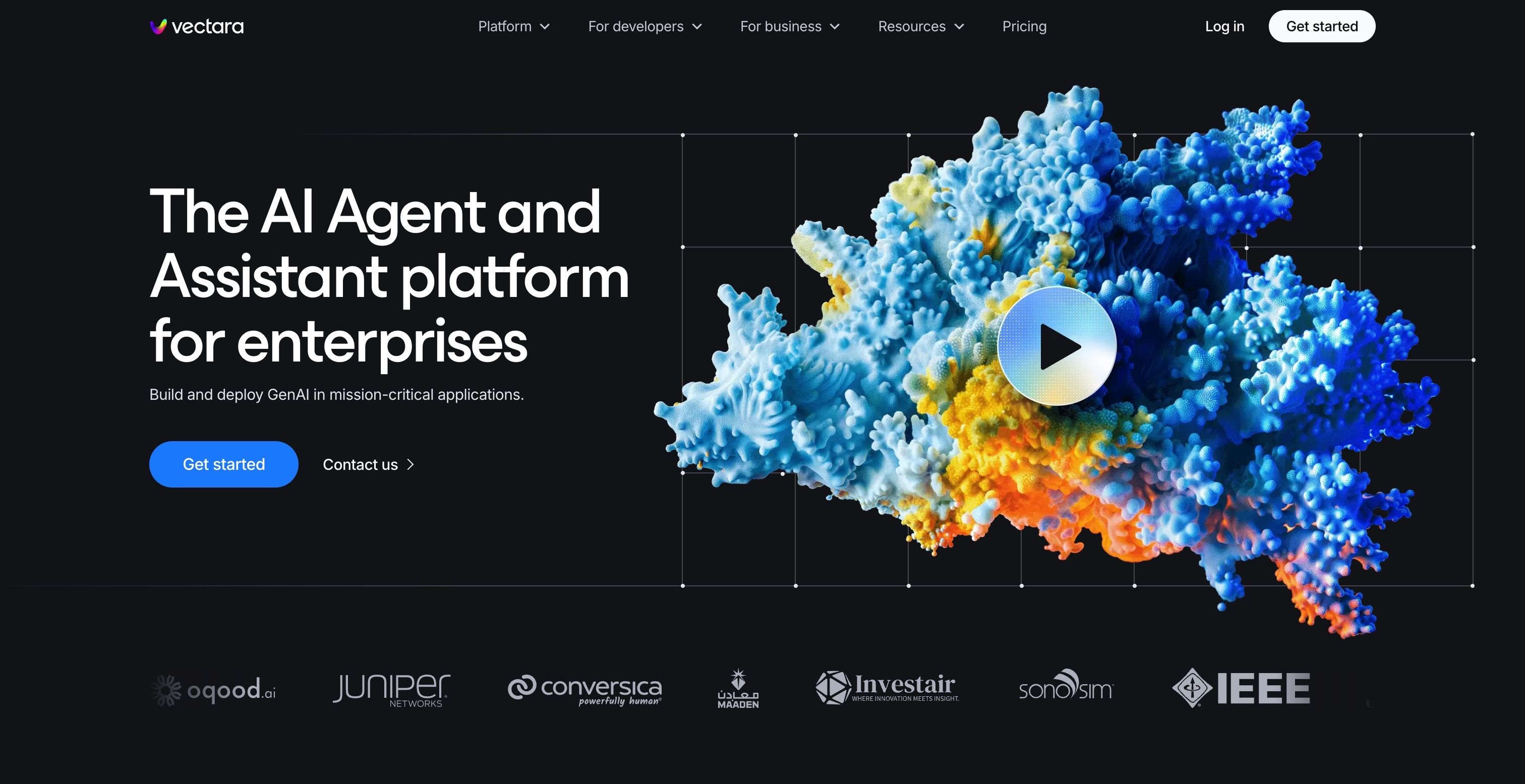 Vectara — Hero