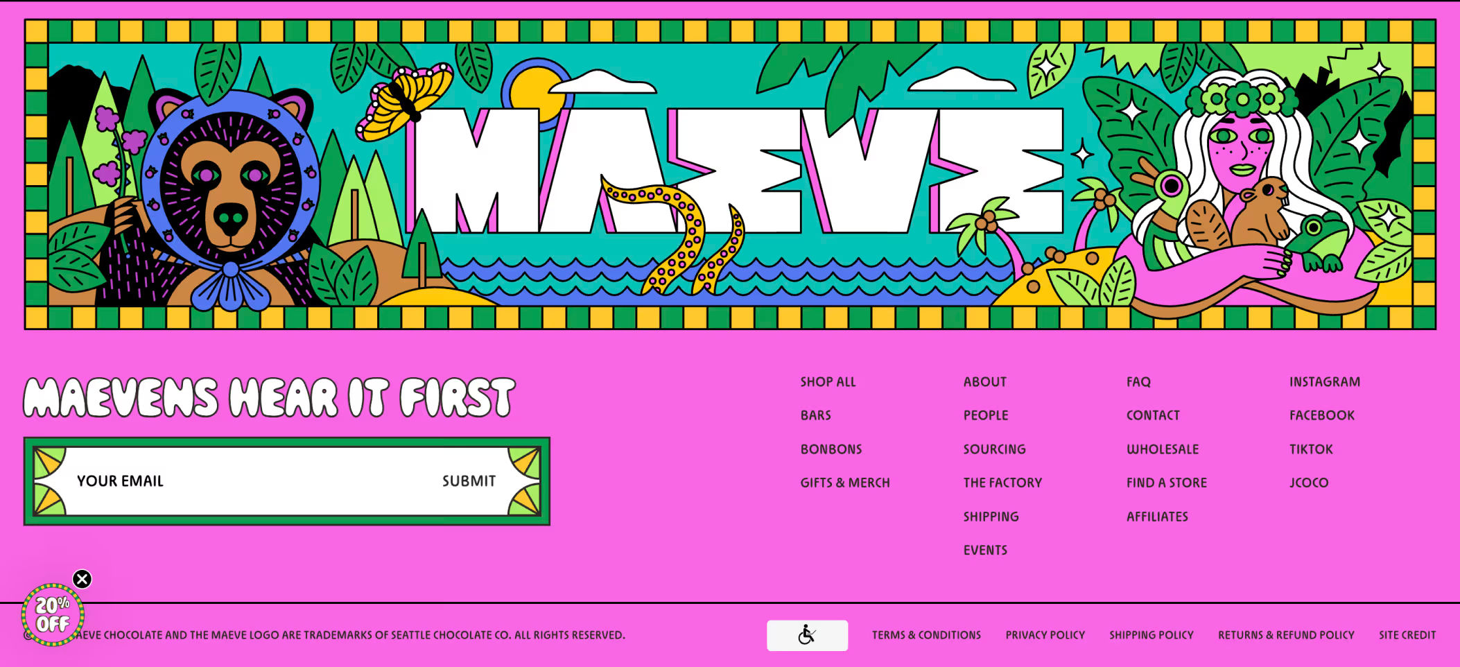 Maeve Chocolate — Footer