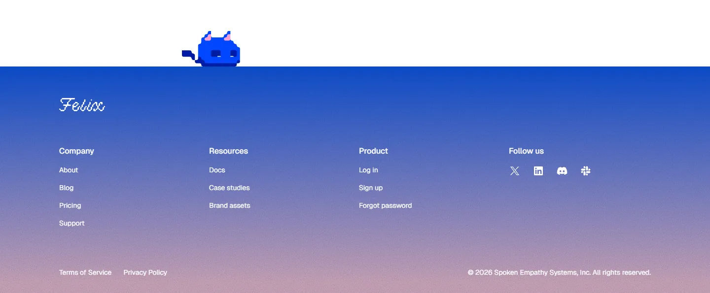 Felix — Footer