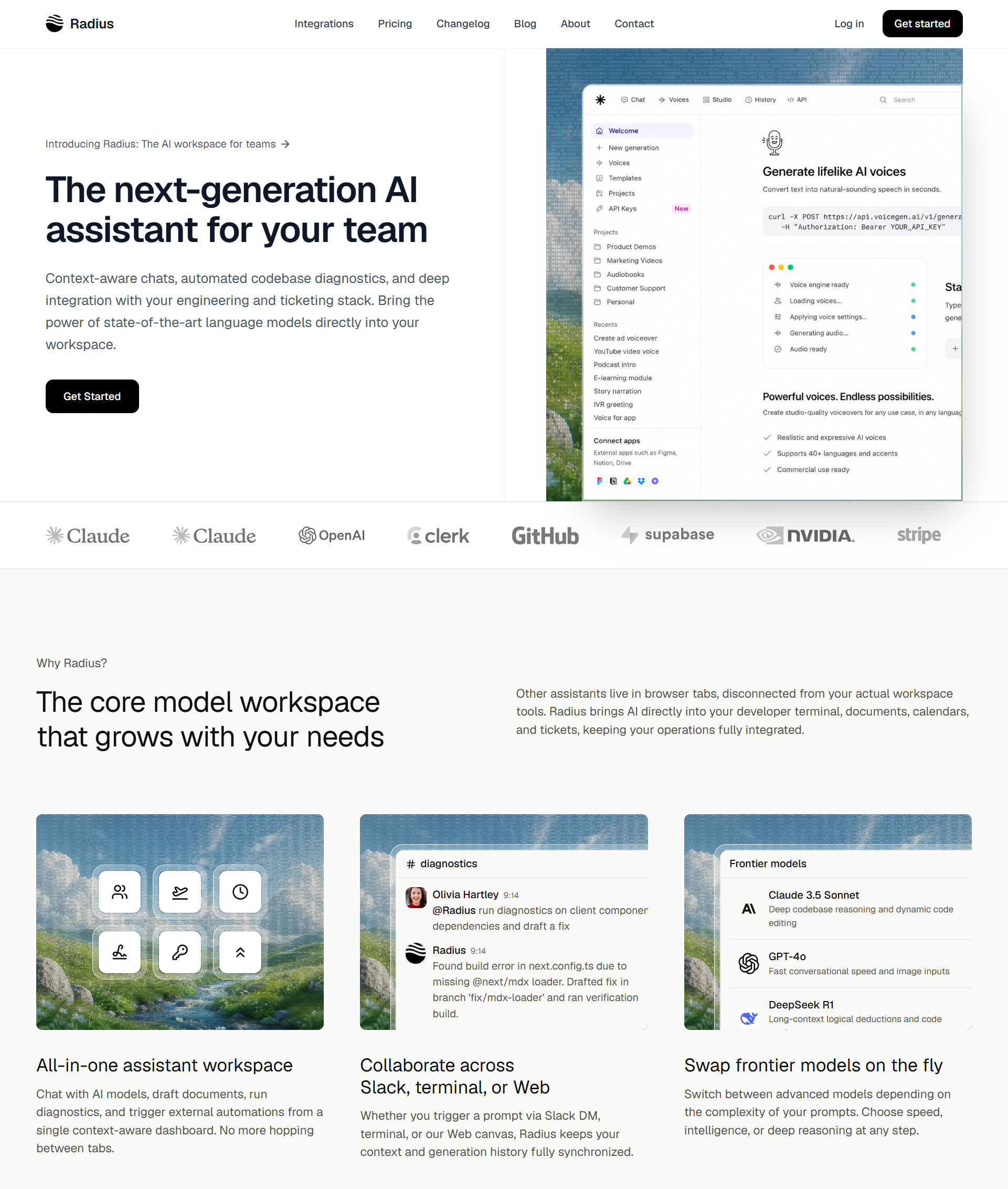 Radius preview