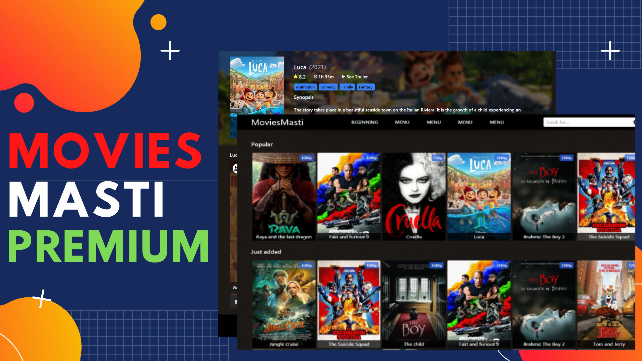 Movies Masti Premium Blogger Template