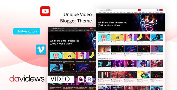 Davidews - Video Blogger Theme