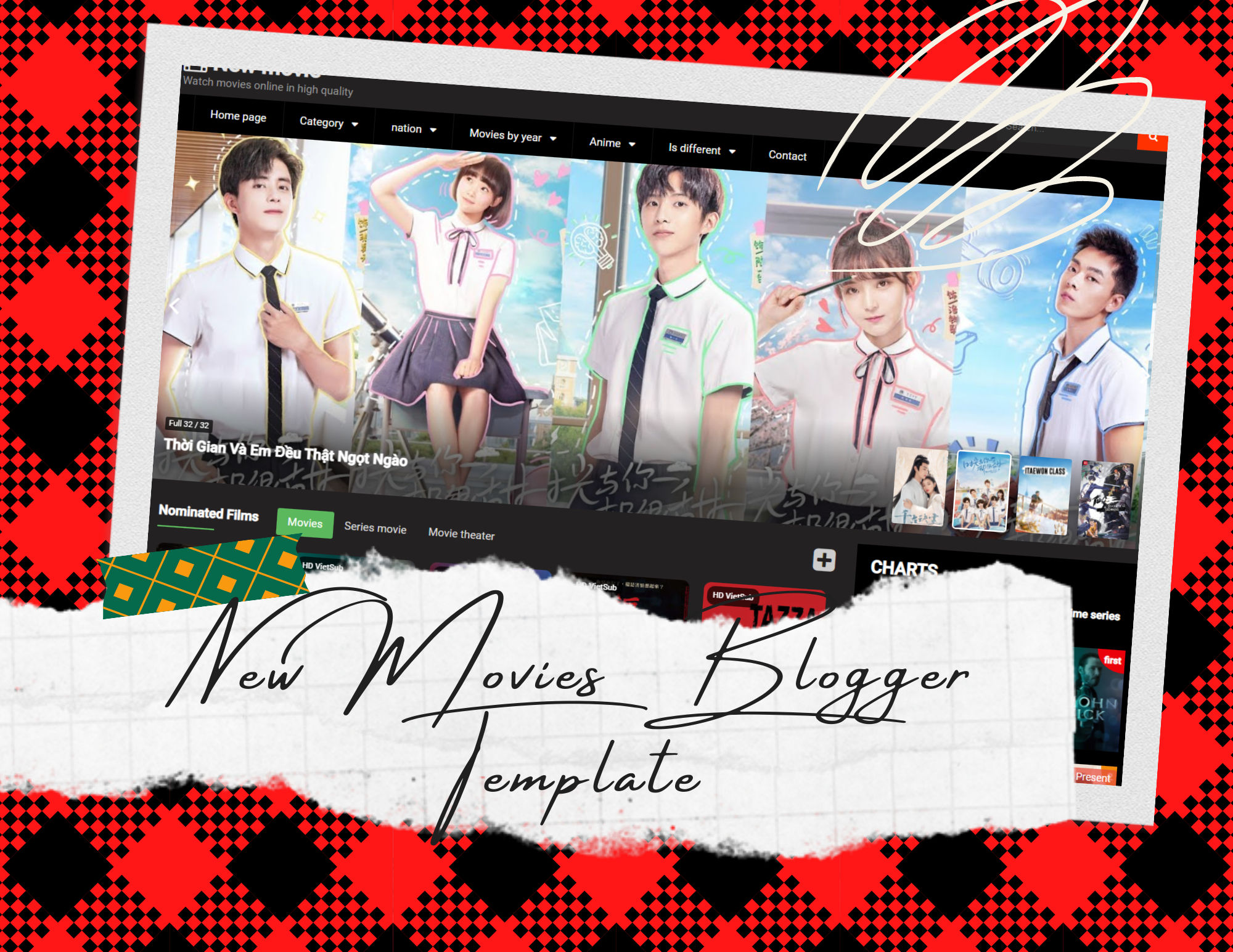 New Movie Premium Movies Blogger Template