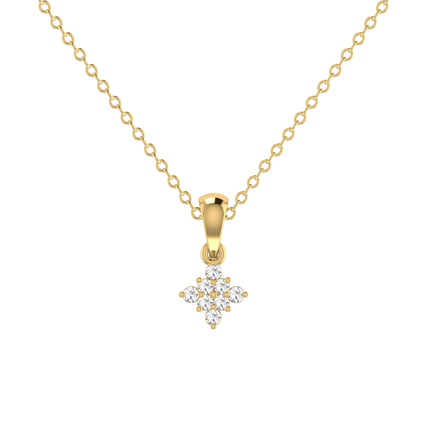 Starlight Cluster Diamond Pendant 1
