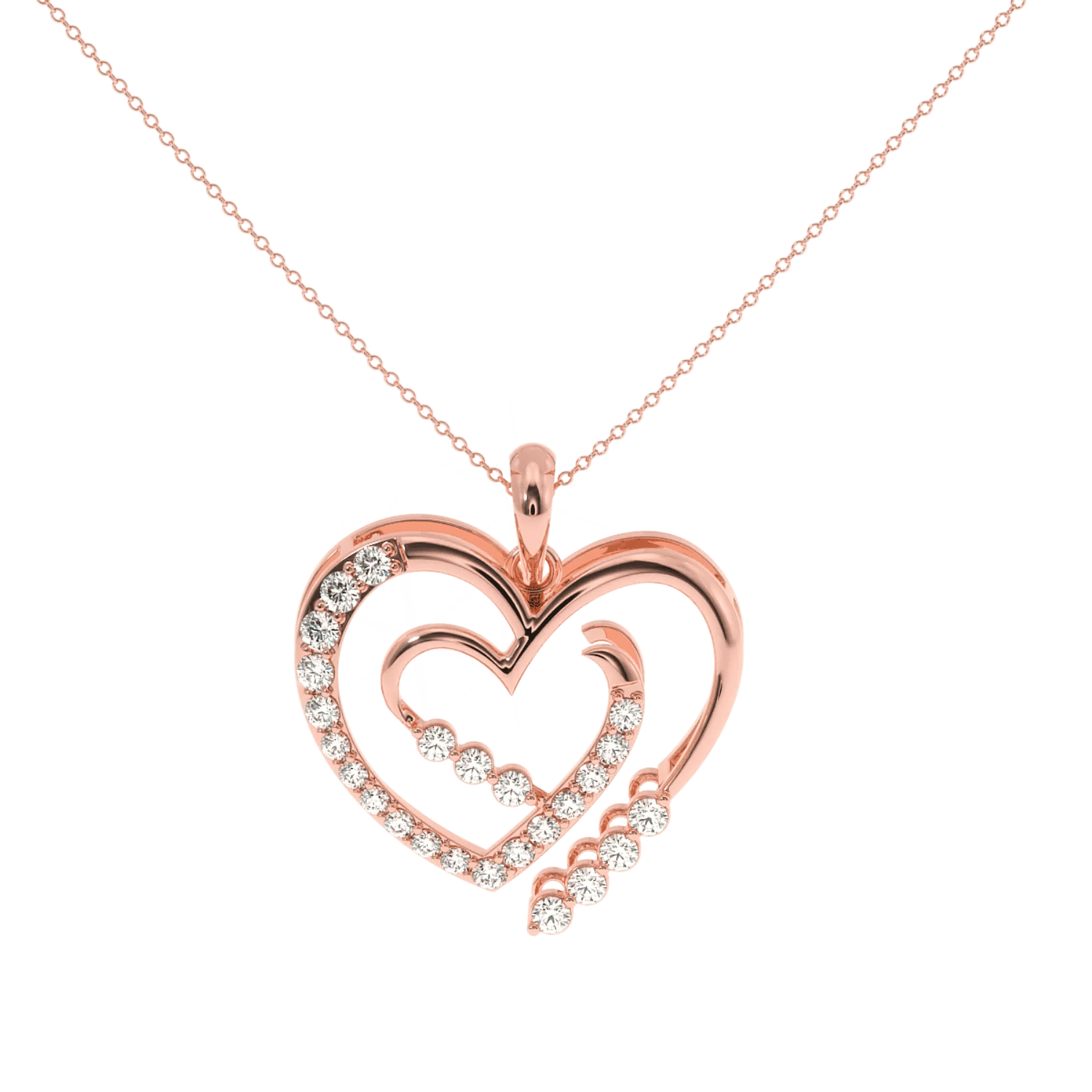 Dual Affection Diamond Pendant 1
