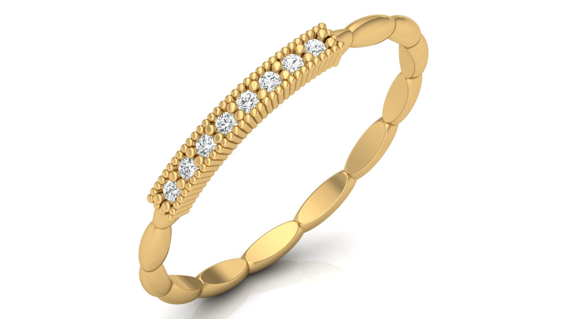 Textured Treasure Diamond Ring 1