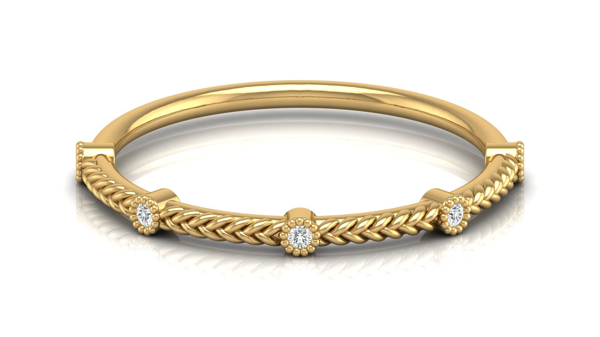 Braided Bliss Diamond Ring 1