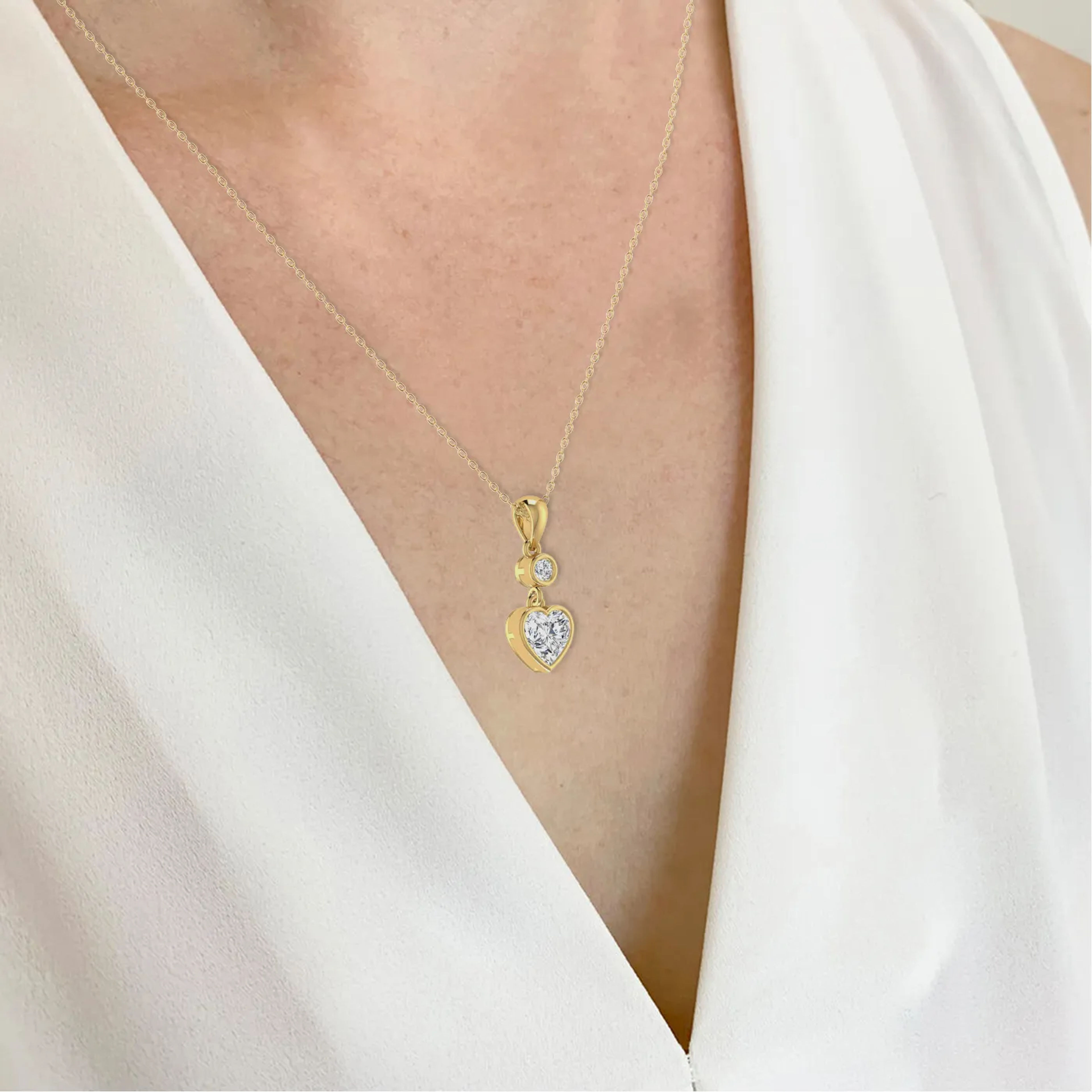 Carousel Cupid's Crystal Diamond Pendant 5