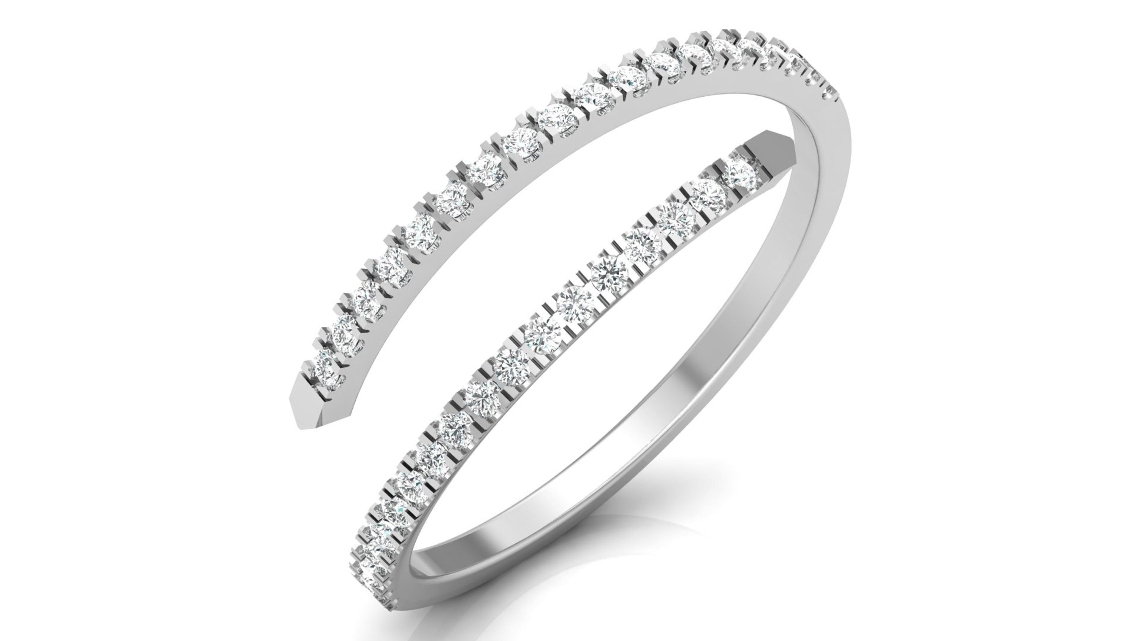 Carousel Spiral Stardust Diamond Ring 5