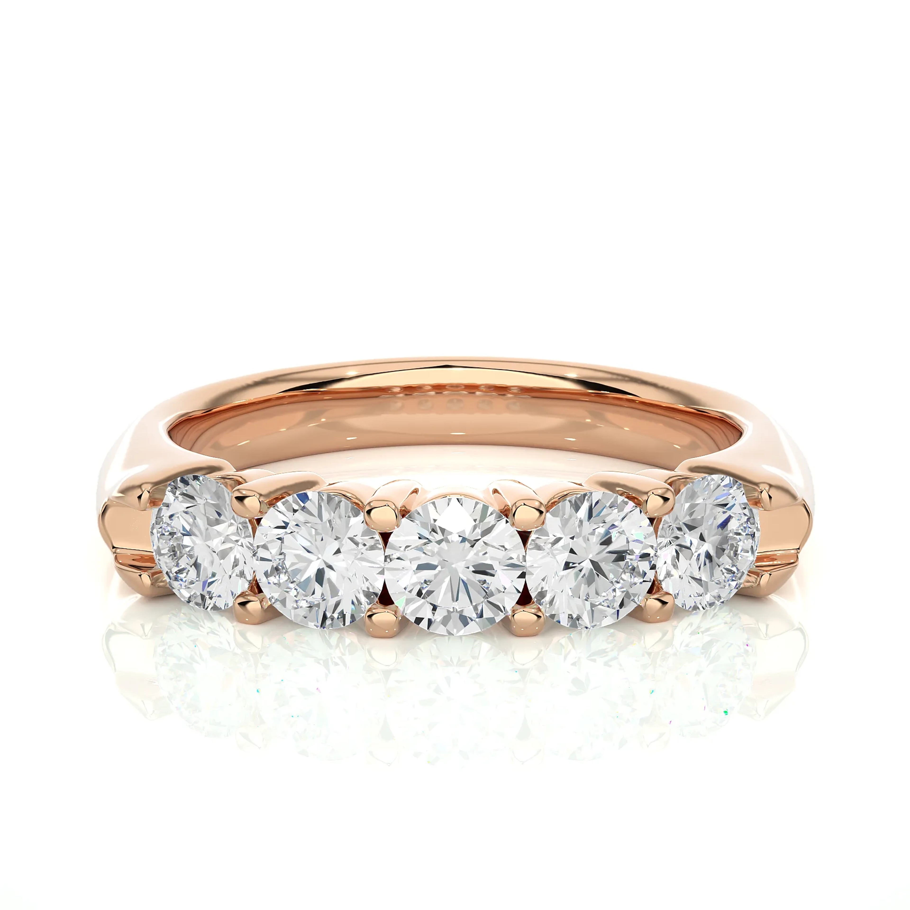 Carousel Sunburst Quintet Diamond Band 5