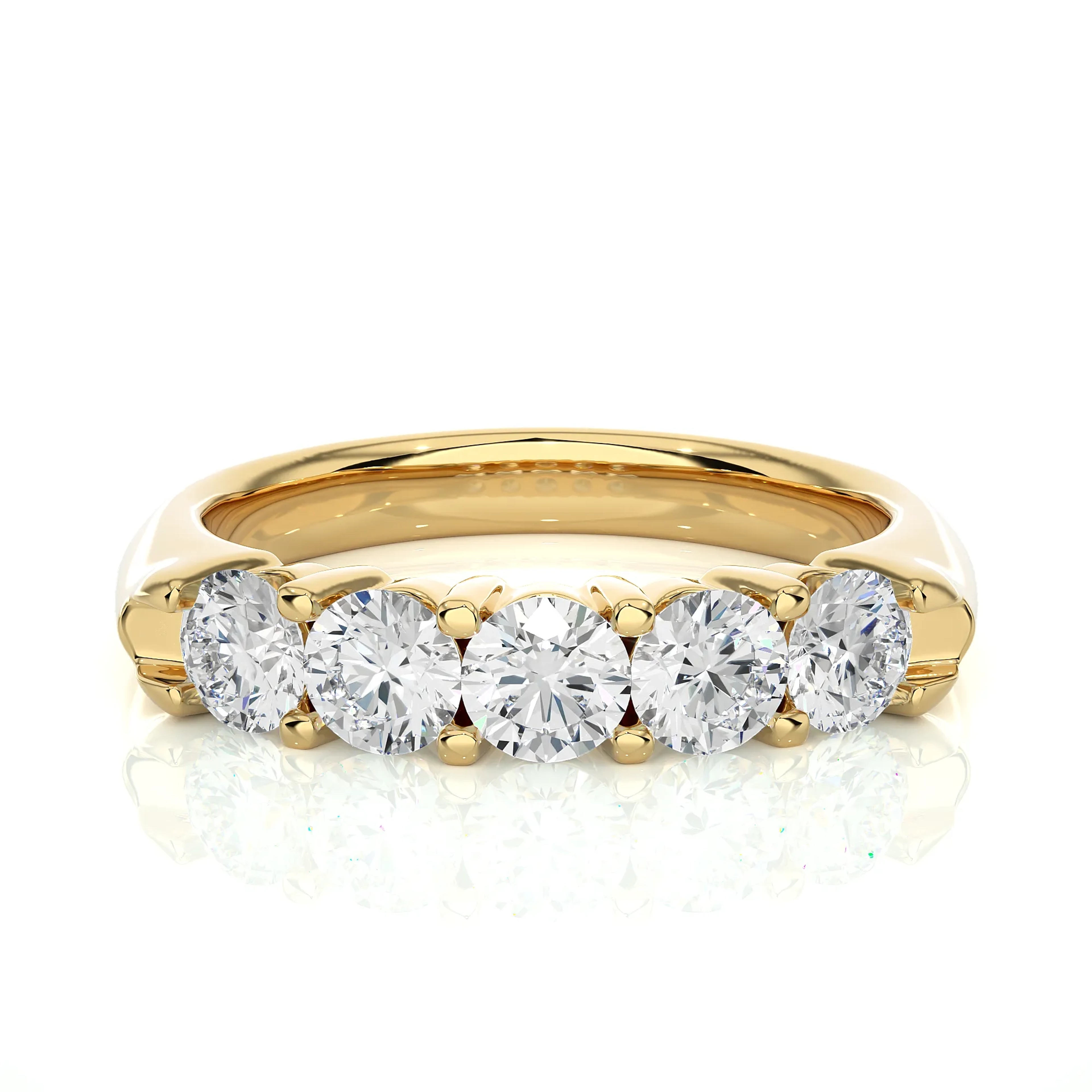 Carousel Sunburst Quintet Diamond Band 4
