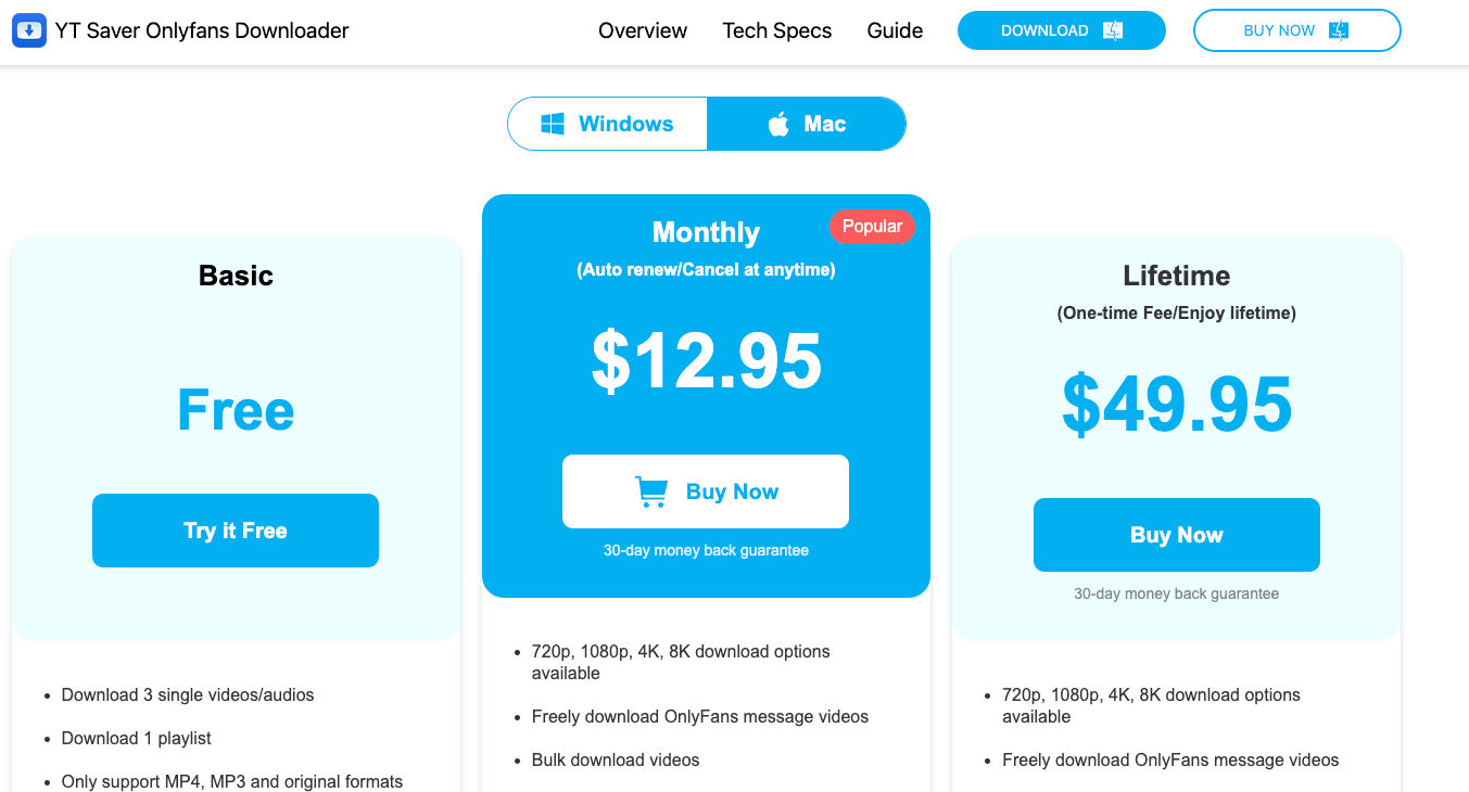 YT Saver pricing