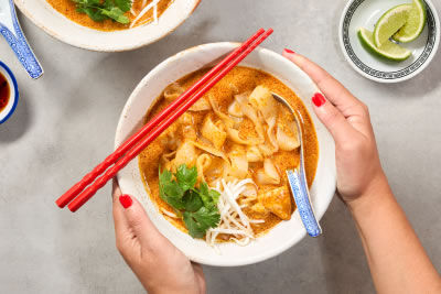 Super Lo-Cal Wide Noodle Chicken Laksa