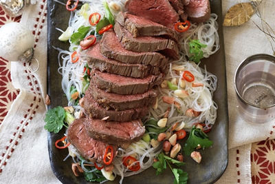 Asian Marinated Roast Beef Fillet