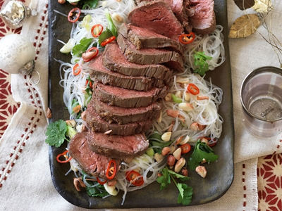 Asian Marinated Roast Beef Fillet