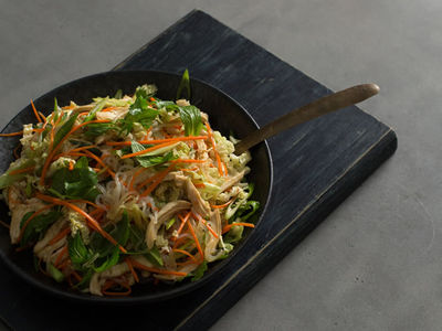 Chicken & Rice Noodle Salad + Changs Oriental Fried Noodle Salad Dressing
