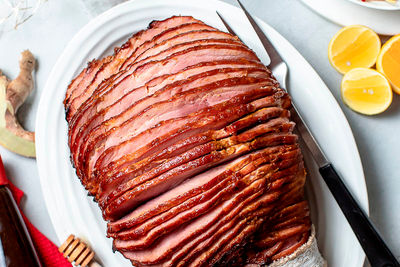 Christmas Ham with Hoisin Sauce, Orange and Ginger Glaze