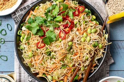 Noodle Salad with Edamame Beans