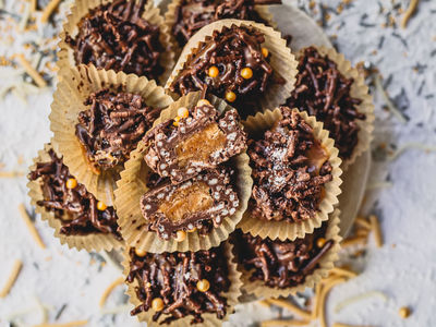 Salted Caramel Ganache Truffles