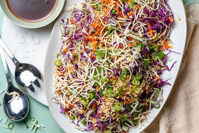 Asian Slaw with Peanuts and Crispy Noodles