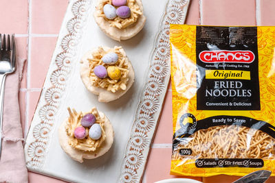 Easter Nest Mini Cheesecakes