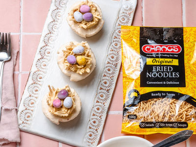 Easter Nest Mini Cheesecakes