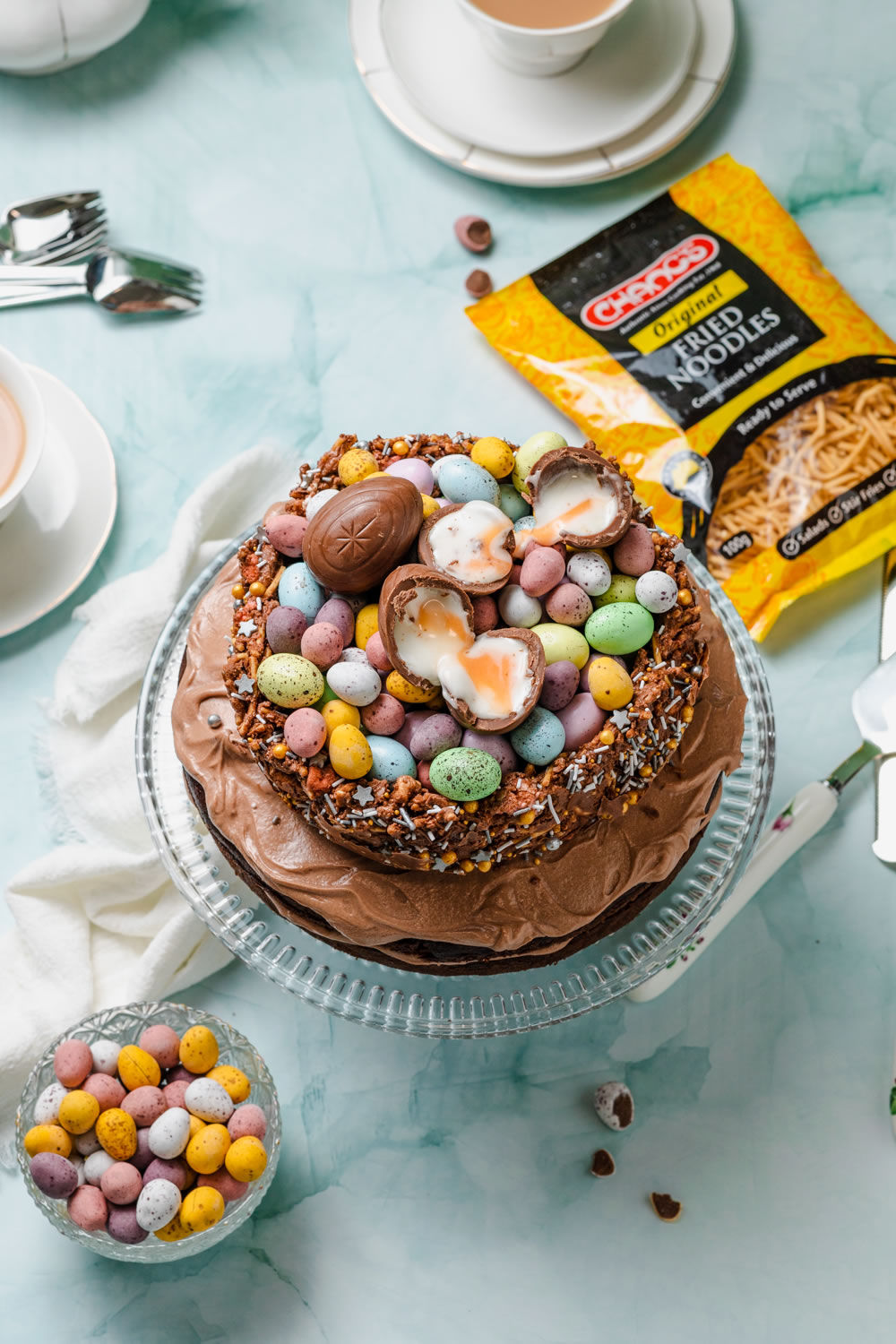 Mini Egg Cake - Chocolate Easter Cake - The Petite Cook™