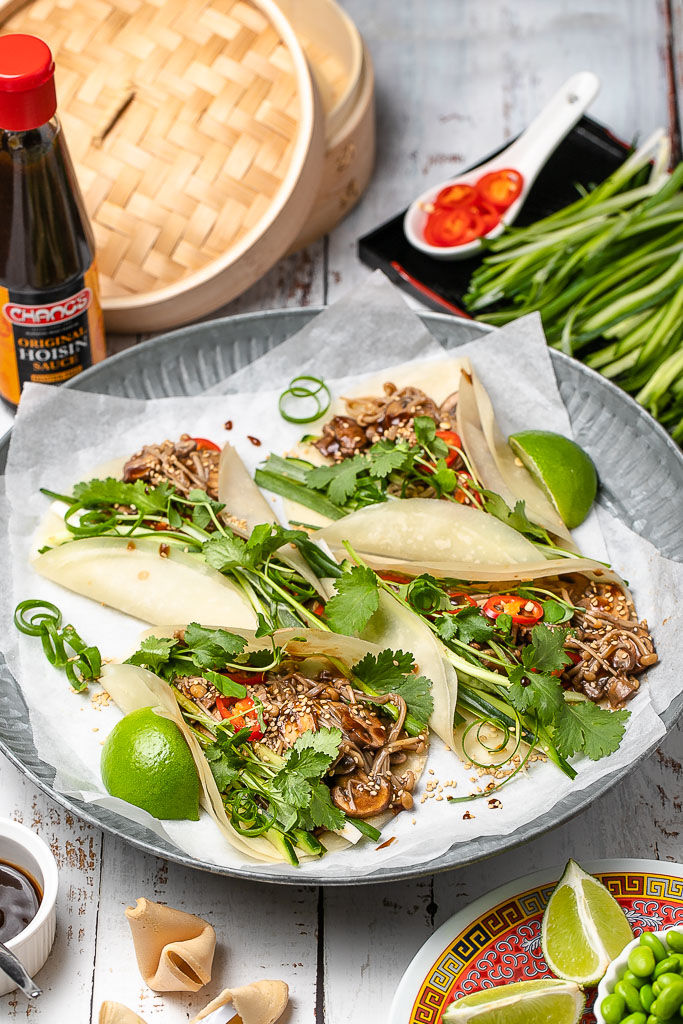 Hoisin Sauce Mushrooms with Peking Pancakes - Chang's Authentic Asian  Cooking