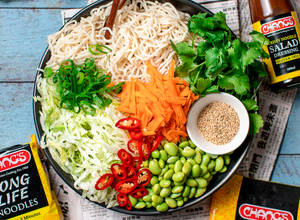 Noodle Salad with Edamame Beans