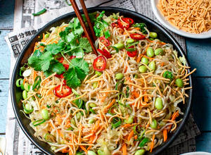 Noodle Salad with Edamame Beans