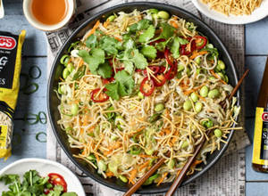 Noodle Salad with Edamame Beans