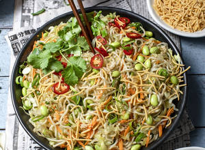 Noodle Salad with Edamame Beans