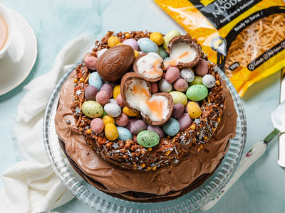 Easter Nest Chocolate Cake