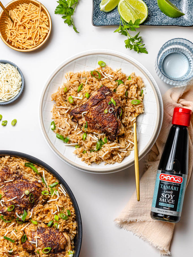 One Pan Chinese Chicken and Rice