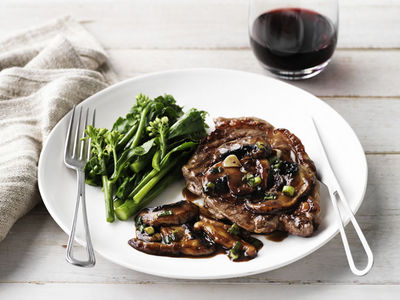 Steak with Mushroom Sauce