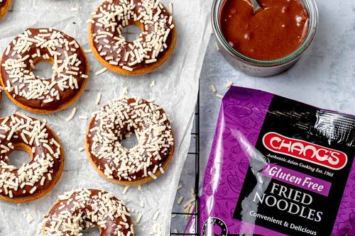 Sweet and Salty Pancake Doughnuts