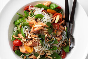 Smoked Trout and Snow Pea Noodle Salad