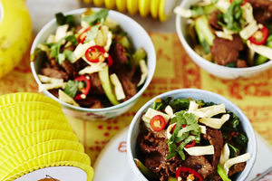 Lime and Lemongrass Beef Noodle Salad