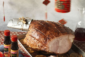 Hoisin Glazed Christmas Ham