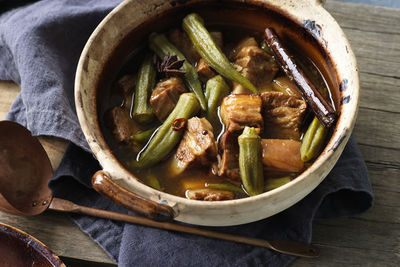 Pork Belly Hotpot With Okra recipe from Changs