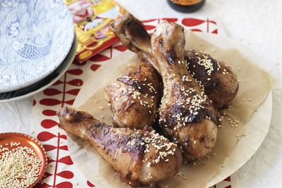 Hoisin and Honey Baked Chicken Drumsticks recipe from Changs