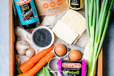 Vermicelli Salad with Kentucky Coated Tofu recipe from Changs