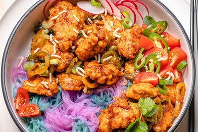 Fried Chicken with Unicorn Noodles recipe from Changs